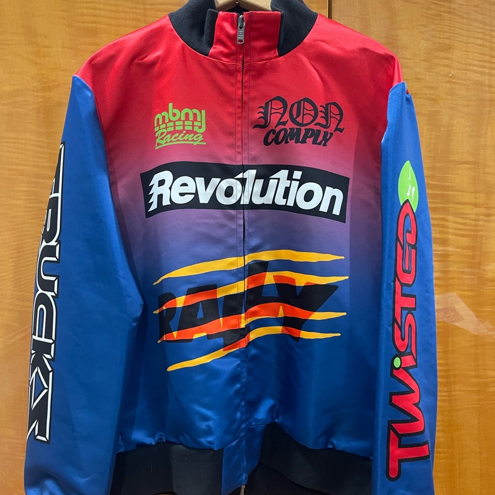 Marc By Marc Jacobs Red and Blue Racing Jacket